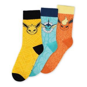 Pokémon pack 3 chaussettes Évoli Evolution