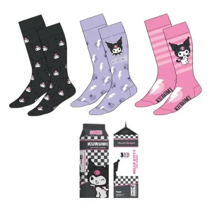 Sanrio pack 3 paires de chaussettes Kuromi 36/43